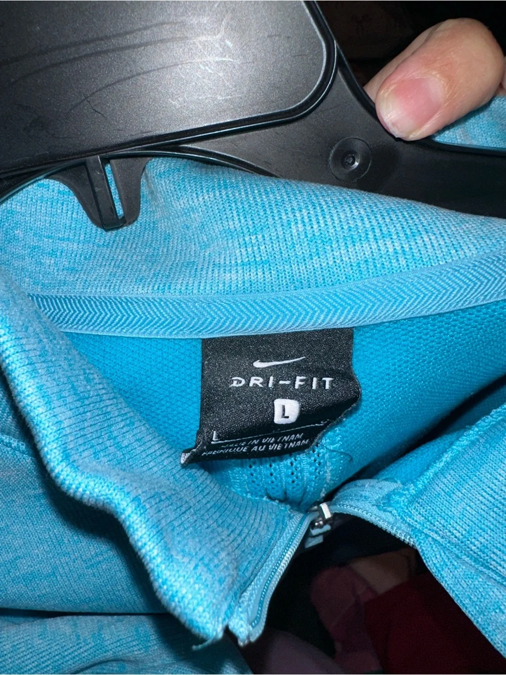 Men's Nike Quarter-Zip Pullover Sweater - Blue
